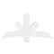 Ekena Millwork Alberta Architectural Grade PVC Gable Bracket, 60"W x 30"H x 6"D x 6"F, 12/12 Pitch GBP060X30X0606ALB00 - alternate 4